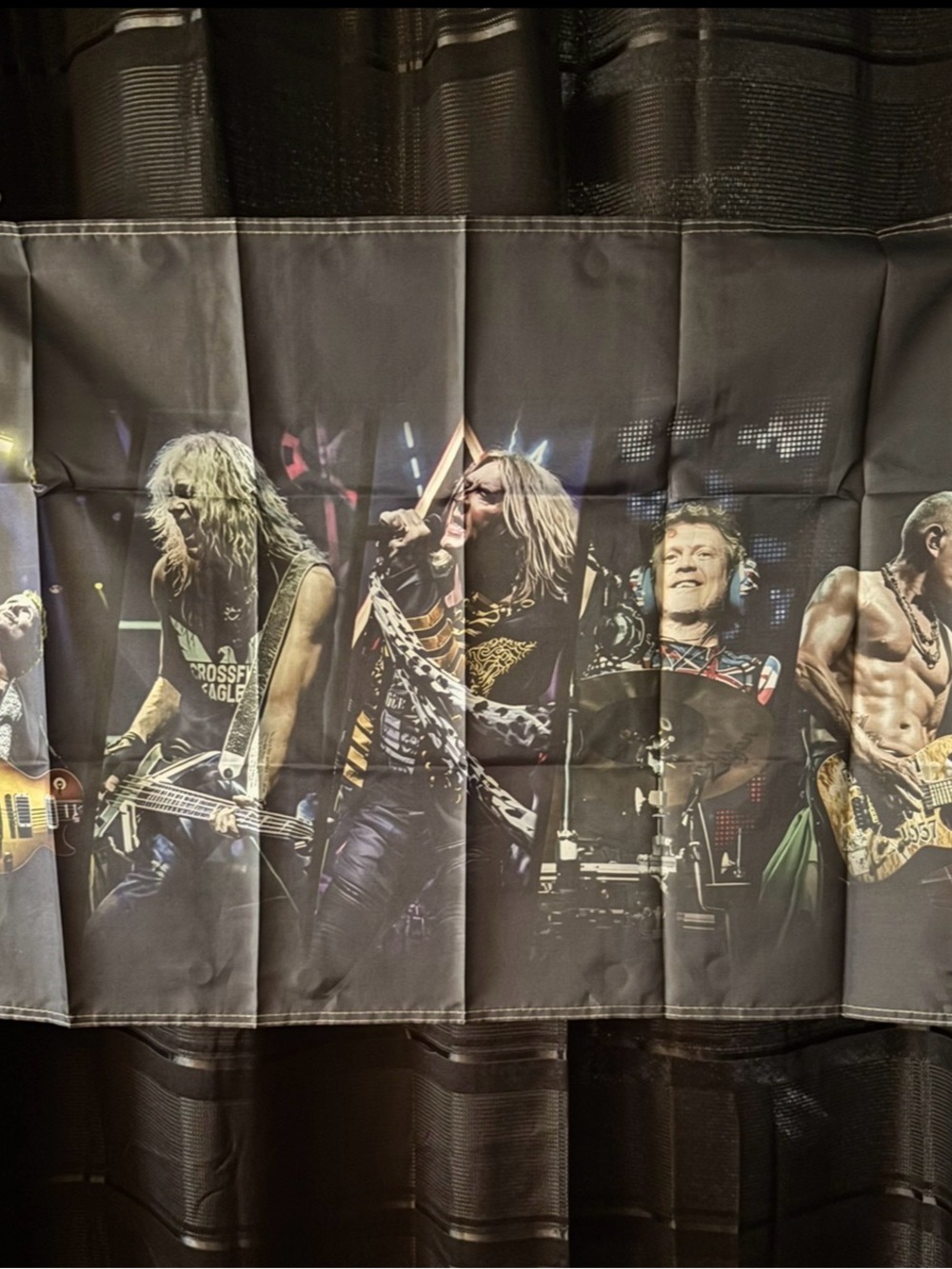 Live Band Black Wall Tapestry - Home Wall Decor